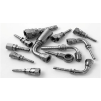Hydraulic Hose Fittings Steel/SS | JIC, NPT, BSP, ORFS, ORB | Straight/Elbow/Tee | 1/4"–2" | High Pressure Crimp Ends for Industrial & Mobile Hydraulics UAE